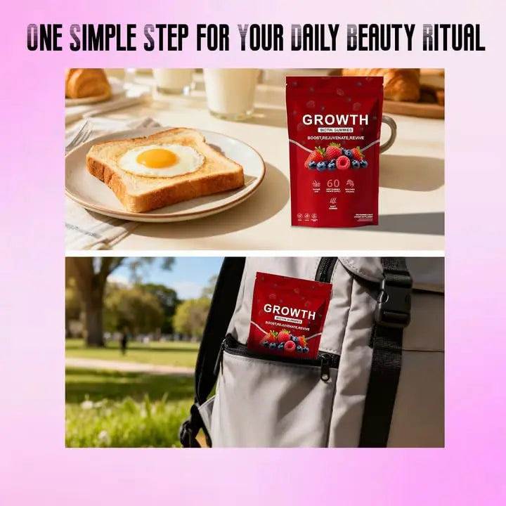 BDQBDQ Lumin Hair Growth Gummies, Infused with Biotin, Vitamins, and Botanical Extracts to Support Healthy Hair Growth and Strength BDQBDQBuy Supplements Australia