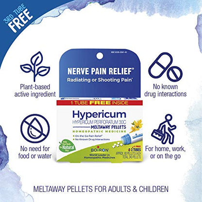 Boiron Hypericum Perforatum 30C Homeopathic Medicine for Relief from Nerve Pain, Toothaches BoironBuy Supplements Australia