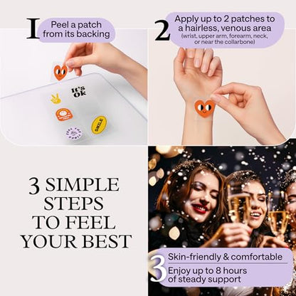 Recovery Patches for Men & Women – Grey Pack Morning Relief After Parties, Drinking & Nights Out – With B-Complex, Vitamins A C D E, Glutathione, Boswellia & Herbal Antioxidants – 30 Patches WONDER FAMILYBuy Supplements Australia
