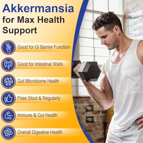 300 Billion AFU Akkermansia Muciniphila - Live Akkermansia Probiotics for Women & Men LifeatlasBuy Supplements Australia