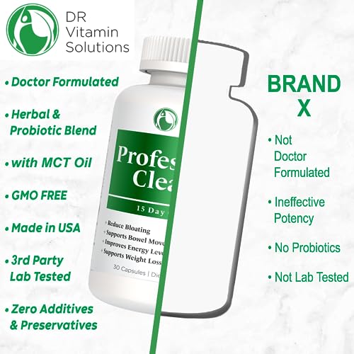 Professional Detox Cleanse for Weight Loss and Belly Fat, 15 Day Colon Cleanse, Body Detox DR VITAMIN SOLUTIONSBuy Supplements Australia