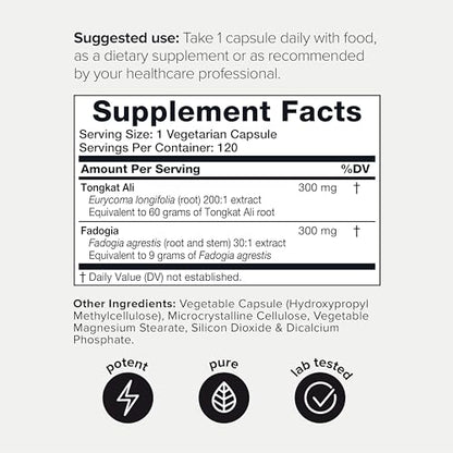 Ultra Concentrated 69,000mg Tongkat Ali Fadogia Agrestis Blend – 200:1 Tongkat Ali + 30:1 ToniiqBuy Supplements Australia