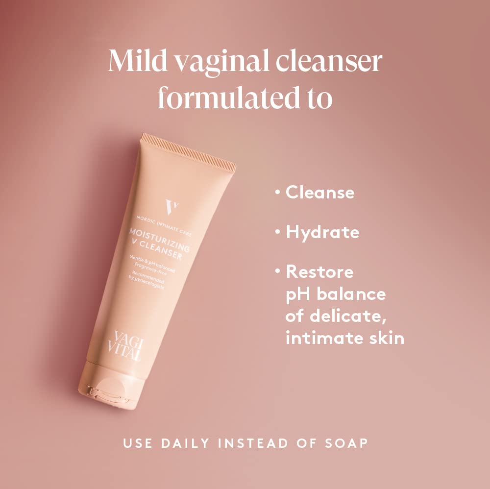 VagiVital V-Cleanser Moisturizing Daily Feminine Wash for Intimate Area, Soap-Free, Fragrance Free VagiVitalBuy Supplements Australia