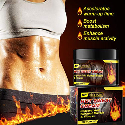 Hot Cream, Fat Burning Cream for Belly, Cellulite Firming & Slimming Cream