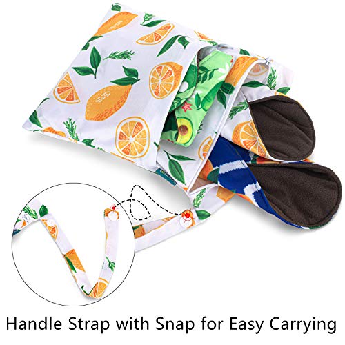 Teamoy 10pcs Cloth Panty Liners, Reusable Sanitary Pads with Wet Bag, Washable Cloth Menstrual Pads TeamoyBuy Supplements Australia