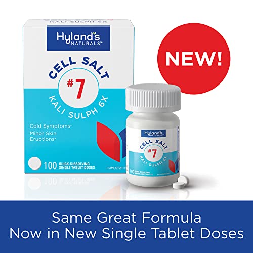 Hyland's Naturals No. 7 Cell Salt Kali Sulph 6X Tablets, Cystic Acne and Acne Scare Treatment Hyland'sBuy Supplements Australia