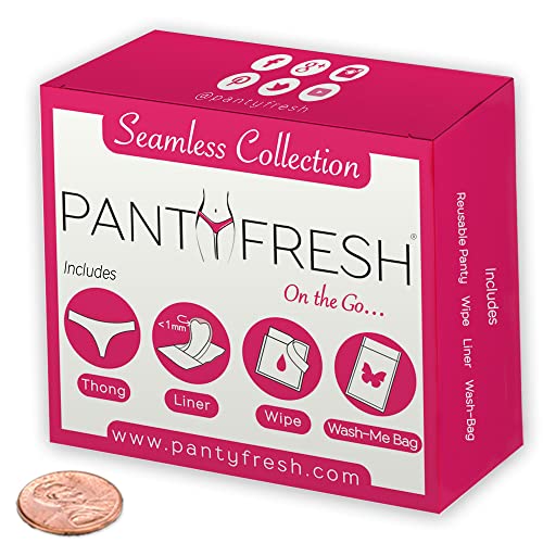 to-Go Panty Kit Includes 4 Items Seamless Thong Underwear Fresh Wipe Pantyliner & Washbag Travel Panty FreshBuy Supplements Australia