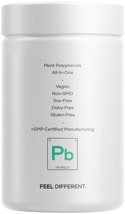 Codeage Polyphenols Broad Spectrum Supplement - Blend of 15 Berries, Fruits, and Botanical Extracts, Decaf Green Tea Leaf, Quercetin, Resveratrol, Pomegranate, Turmeric - Non-GMO - 120 Capsules CodeageBuy Supplements Australia
