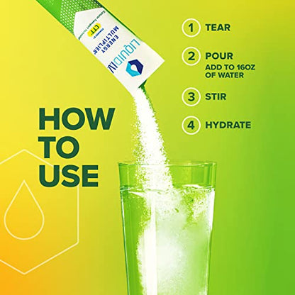 Liquid I.V. Hydration + Energy Multiplier - Yuzu Pineapple - Hydration Powder