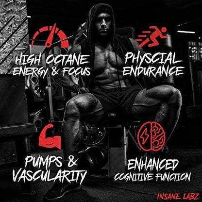 Insane Labz Psychotic, High Stimulant Pre Workout Powder, Extreme Lasting Energy Insane LabzBuy Supplements Australia