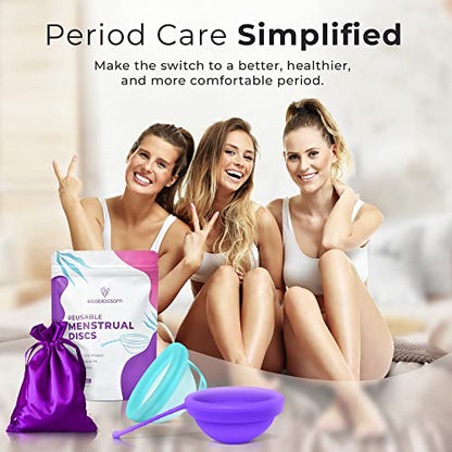 EcoBlossom Reusable Menstrual Disc with Removal String - The Most Reliable Medical Grade Silicone EcoBlossomBuy Supplements Australia