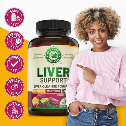 Liver Cleanse Detox & Repair Formula. Liver Support Supplement with Dandelion Root Silymarin WHOLE WORLD WELLNESSBuy Supplements Australia