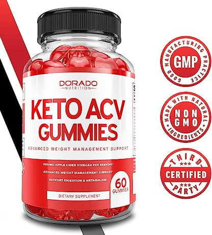 Keto ACV Gummies for Weight Management Advanced Formula (1000mg Per Serving) DORADO NUTRITIONBuy Supplements Australia