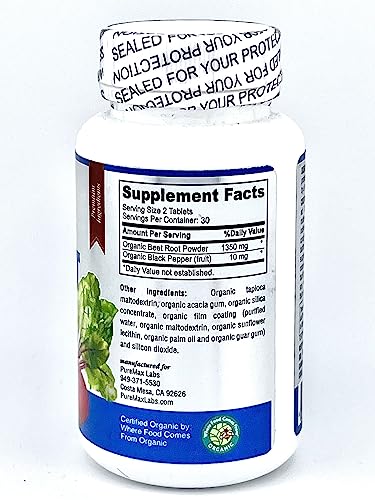 YUMMYVITE Organic Beet Root Powder Tablets - 1350mg with Black Pepper for Faster YUMMYVITEBuy Supplements Australia