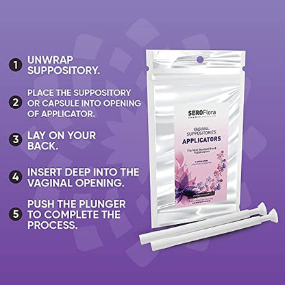 SEROVERA Seroflora Boric Acid Suppositories Applicators for Women, Individually Wrapped Pack of 7 SEROVERABuy Supplements Australia