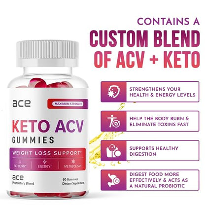 Ace Keto ACV Gummies (Official 1 Month) Ace Keto ACV Gummies Advanced Weight Loss Max-BioBuy Supplements Australia