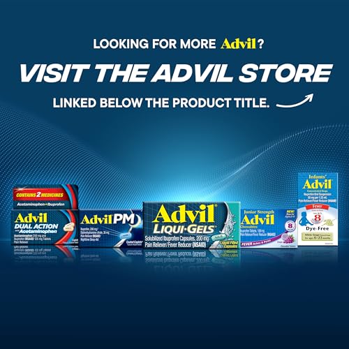 Advil Pain Reliever and Fever Reducer, Ibuprofen 200mg for Pain Relief - 300 Count, Advil PM Pain Reliever and Nighttime Sleep Aid, Ibuprofen for Pain Relief and Diphenhydramine Citrate - 2 Count AdvilBuy Supplements Australia