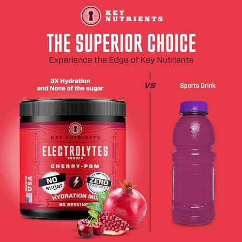 KEY NUTRIENTS Multivitamin Electrolytes Powder No Sugar - Sweet Cherry Pom Electroly KEY NUTRIENTSBuy Supplements Australia