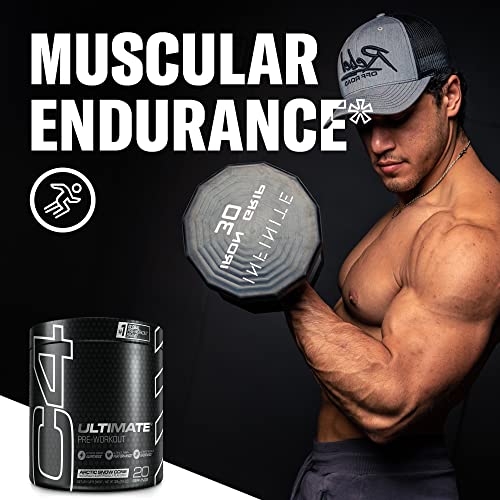 C4 Ultimate Pre Workout Powder Arctic Snow Cone - Sugar Free Preworkout Energy CellucorBuy Supplements Australia