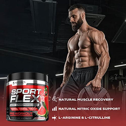 Pre Workout Powder with Beta Alanine, L-Citrulline & L-Arginine | PreWorkout Energy Powder Nature's NutritionBuy Supplements Australia