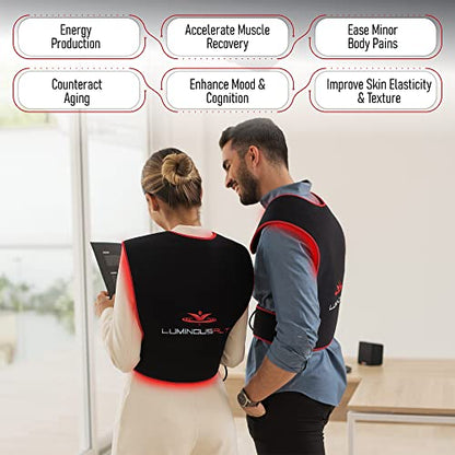 LuminousRLT Red Light Therapy Pad, Adjustable Infrared Light Therapy Back Wrap LUMINOUSRLTBuy Supplements Australia