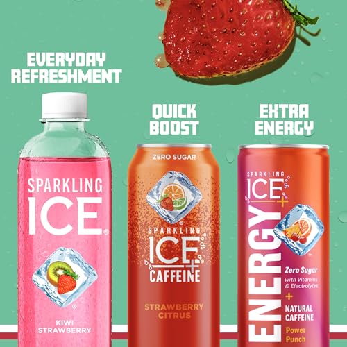 Sparkling Ice, Kiwi Strawberry Sparkling Water, Zero Sugar Flavored Water, with Antioxidant Sparkling ICEBuy Supplements Australia