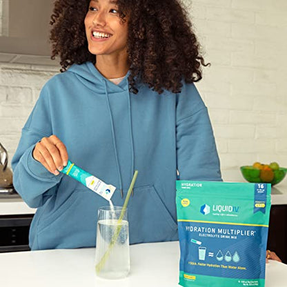 Liquid I.V. Hydration Multiplier - Lemon Lime - Hydration Powder Packets | Electrolyte Liquid I.V.Buy Supplements Australia