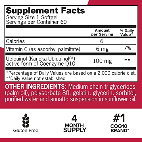 Qunol Ubiquinol CoQ10 100mg Softgels, Mega Ubiquinol 100mg - Superior Absorption QunolBuy Supplements Australia