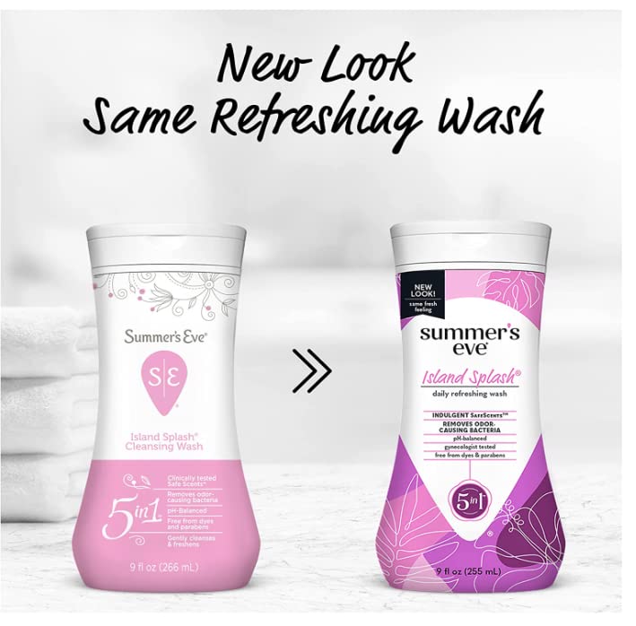 Summer's Eve Island Splash Refreshing Daily Feminine Wash, Removes Odor, pH balanced, 9 fl oz. (Pack of 2) Summer's EveBuy Supplements Australia
