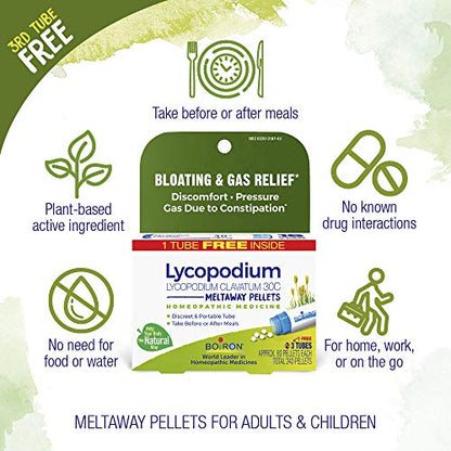 Boiron Lycopodium Clavatum 30C Homeopathic Medicine for Relief from Bloating, Gas Relief BoironBuy Supplements Australia