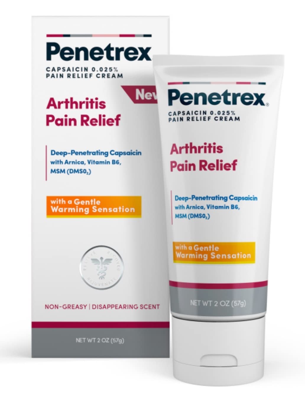 Penetrex Arthritis Warming Pain Relief Cream - Deep Penetrating Capsaicin with Arnica, Vitamin B6 & MSM(DMSO2) - Apply to Hands, Wrists, Feet, Knees, Elbows and Other Affected Areas, 2 oz PenetrexBuy Supplements Australia