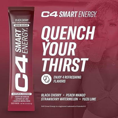 C4 Smart Energy Powder Stick Packs - Sugar Free Performance Fuel & Nootropic Brain CellucorBuy Supplements Australia
