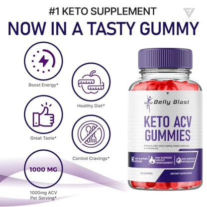 (3 Pack) Belly Blast Keto ACV Gummies, Belly Blast Keto + ACV Gummies Advanced Weight FyvusBuy Supplements Australia