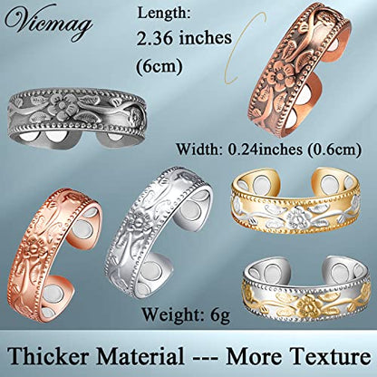 Vicmag Copper Magnetic Ring for Women, Lymphatic Drainage Ring Ladies Fingers Thumb VicmagBuy Supplements Australia