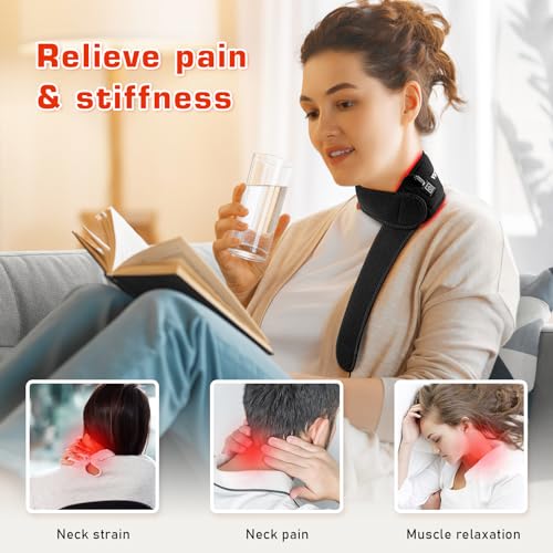 Red Light Therapy Belt for Neck, Near Infrared Light Therapy Belt Wearable Infrared Neck Wrap ViconorBuy Supplements Australia