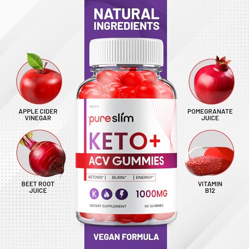 (2 Pack) Pure Slim Keto ACV Gummies - Advanced Formula PureSlim Keto Plus ACV Gummies IndeloBuy Supplements Australia