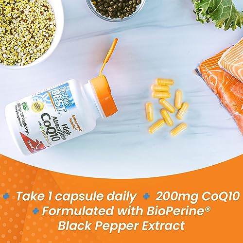 Doctor's Best High Absorption CoQ10 with BioPerine, Non-GMO, Gluten & Soy Free Doctor's BESTBuy Supplements Australia