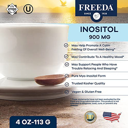 FREEDA Inositol Powder from Myo-Inositol - Hormone Balance for Women - PCOS Supplem FREEDABuy Supplements Australia
