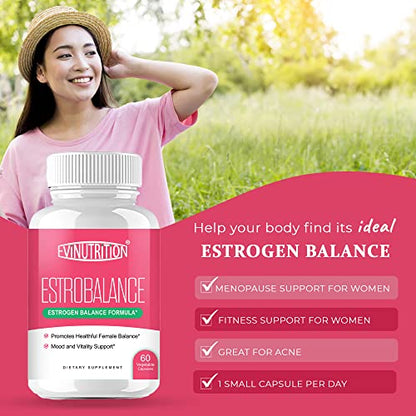 Evinutrition Estrobalance Capsule for Women - Menopause Mood and Energy Support EvinutritionBuy Supplements Australia