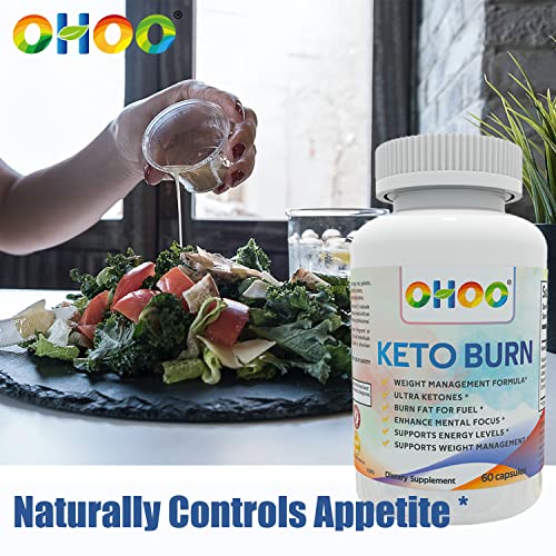 OHOO Keto Burn Weight Loss Supplement 650 Mg - Natural Keto 5 Increases Ability to Burn Fat OHOOBuy Supplements Australia