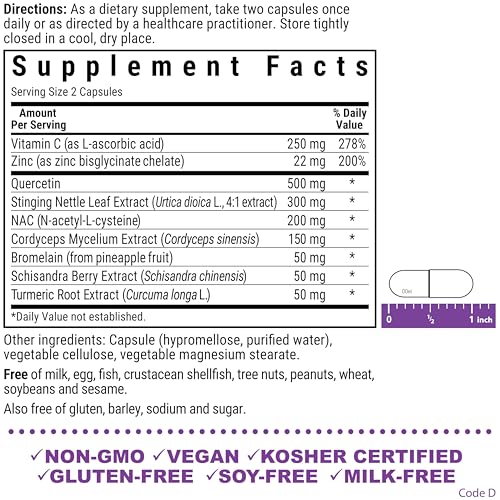Bluebonnet Nutrition JustBreathe, Seasonal Support*, Non-GMO, Kosher Certified, Gluten-Free, Soy-Free, Dairy-Free, 30 Vegetable Capsules, 15 Servings BlueBonnetBuy Supplements Australia