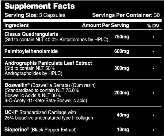 Leviathan Nutrition Joint Support | Helps Repair & Restore Joints for Comfort Mobility, Flexibility, Strength & Joint Health with Boswellia for Hands Back Knee and Joints for Men & Women - 90 Capsules Leviathan NutritionBuy Supplements Australia