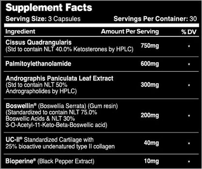 Leviathan Nutrition Joint Support | Helps Repair & Restore Joints for Comfort Mobility, Flexibility, Strength & Joint Health with Boswellia for Hands Back Knee and Joints for Men & Women - 90 Capsules Leviathan NutritionBuy Supplements Australia