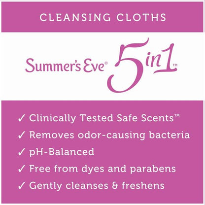 Summer's Eve Cleansing Cloth Simply Sensitive, 3 Count Summer's EveBuy Supplements Australia