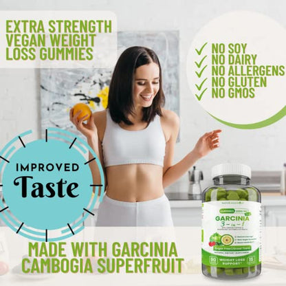 Fat Burning Gummies Pure Extract Garcinia Cambogia, Green Coffee, Raspberry Ketones NATURALGENIUSBuy Supplements Australia