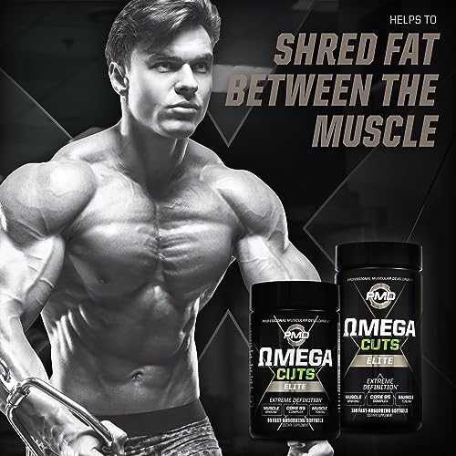 PMD Sports Omega Cuts Elite Fat Loss-Muscle Defining Formula - Omega Fatty Acids PMDBuy Supplements Australia