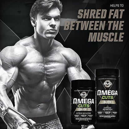 PMD Sports Omega Cuts Elite Fat Loss-Muscle Defining Formula - Omega Fatty Acids PMDBuy Supplements Australia