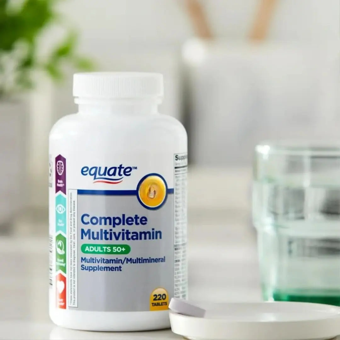 AGILIPET Equate Complete Multivitamin/Multimineral Supplement Tablets, Adults 50+, 220 Count (Pack of 1) Sticker AGILIPETBuy Supplements Australia