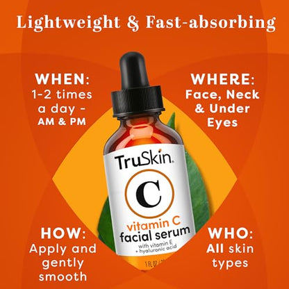 TruSkin Naturals Vitamin C Face Serum Anti Aging Face & Eye Serum TruSkin NaturalsBuy Supplements Australia