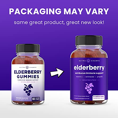 Elderberry Gummies | Sambucus Elderberry Gummies for Adults & Kids | Vitamin C NutraChampsBuy Supplements Australia